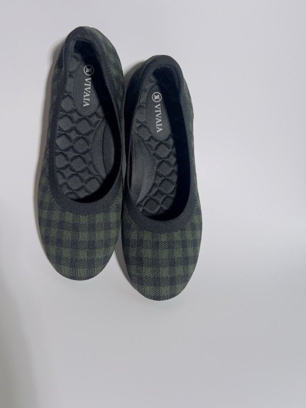 VIVAIA Women’s Knit Flats Green Camo Size US 10.5 EU 41 - Picture 3 of 13